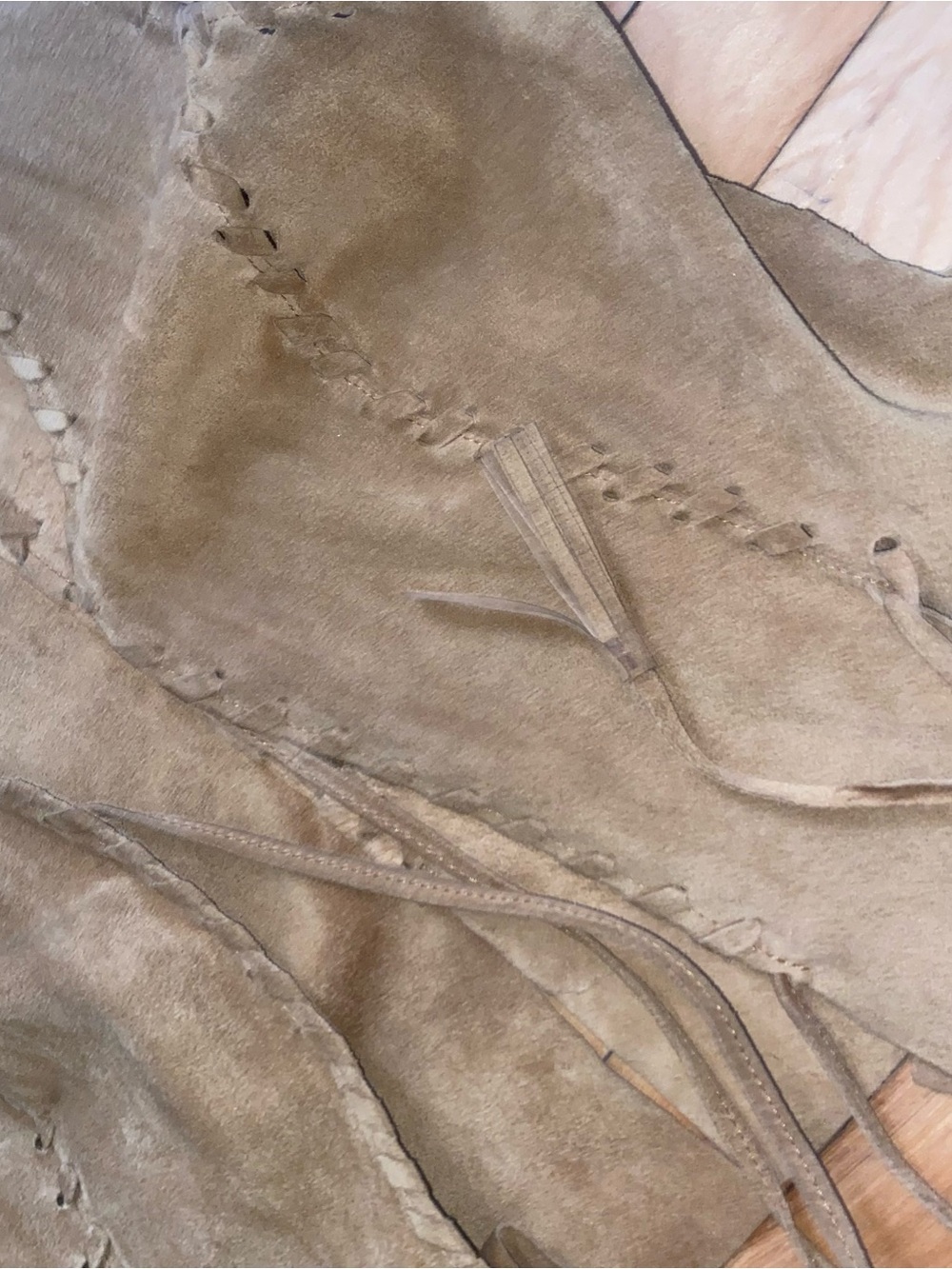 Moschino Tan Suede Fringe Vest - Picture 2 of 3